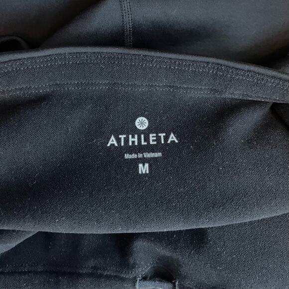Athleta Radiant Grid High Traverse Leggings Tights Fleece Lined Black Warm M - Picture 13 of 16